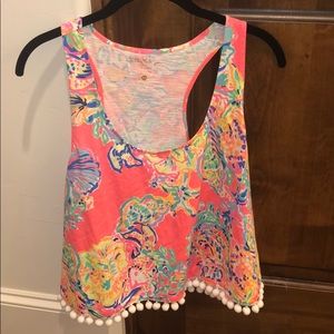 Lily Pulitzer Pink Patterned Top